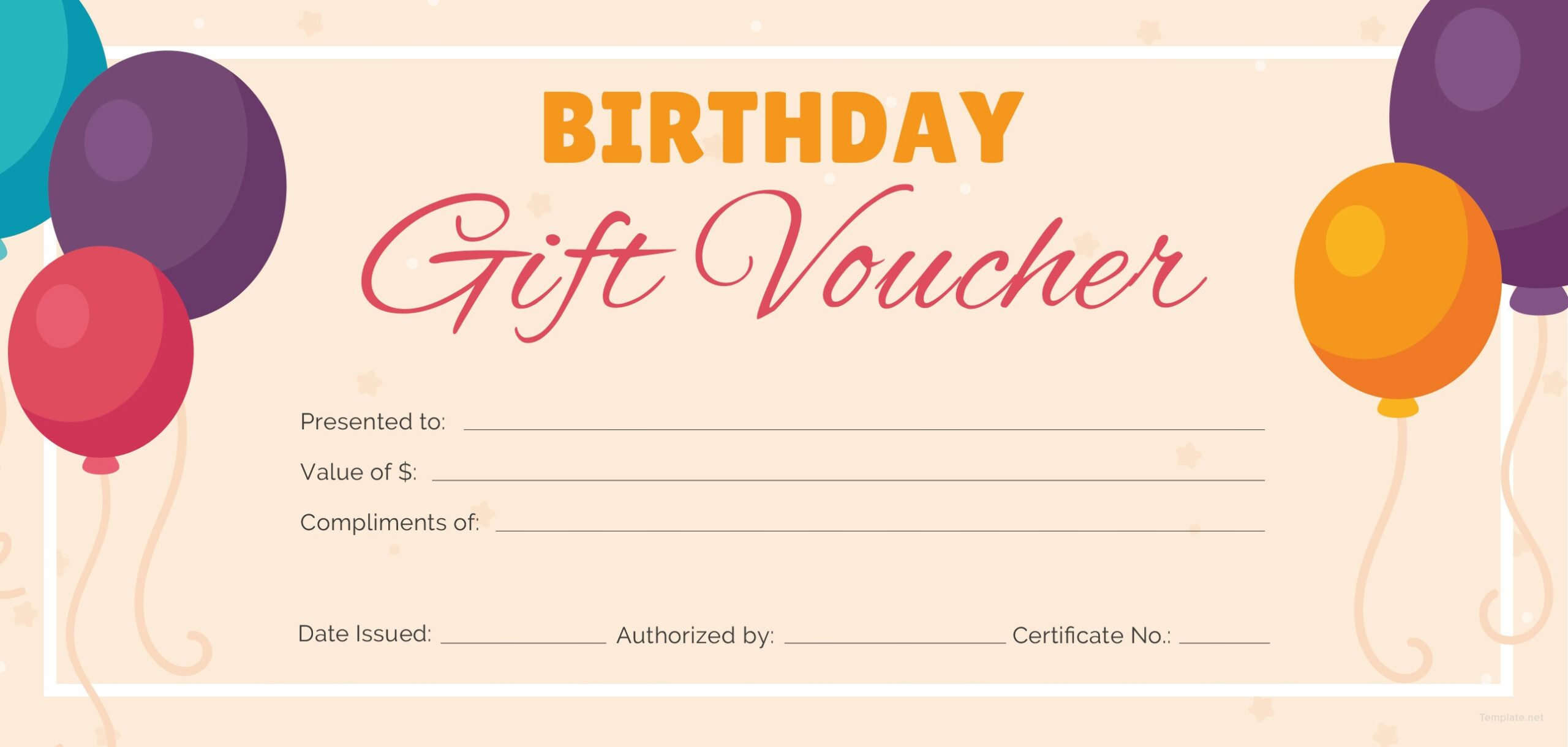 Free Printable Gift Voucher Template