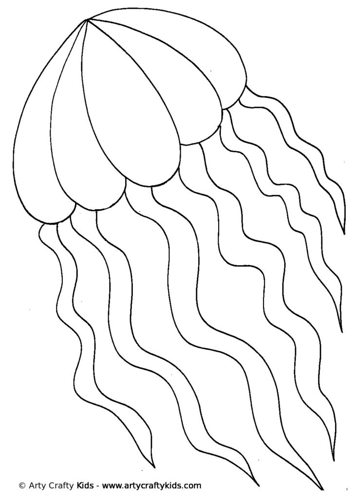 Free Printable Jellyfish Template Printable Templates