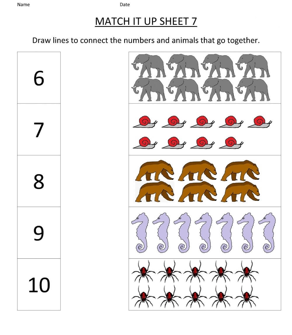 Free Printable Kindergarten Math Worksheets