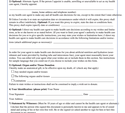 Free Printable Medical Proxy Form Printable Forms Free Online