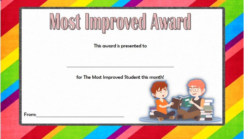 Free Printable Most Improved Student Certificates Printable Templates