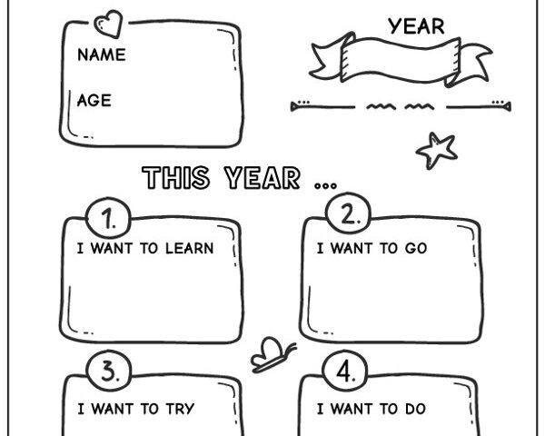 Free Printable New Year s Resolutions Template