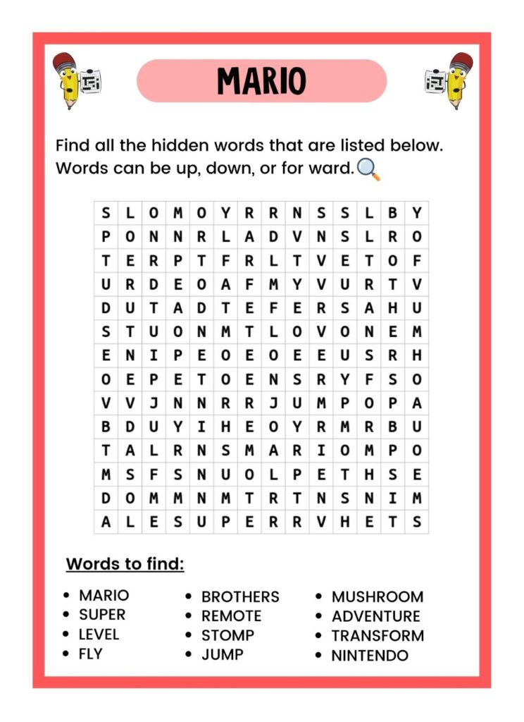 Free WORD SEARCH Puzzles For Download PDF And Print