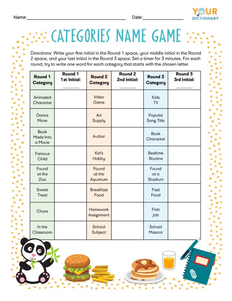 Fun Free Printable Word Games For Kids