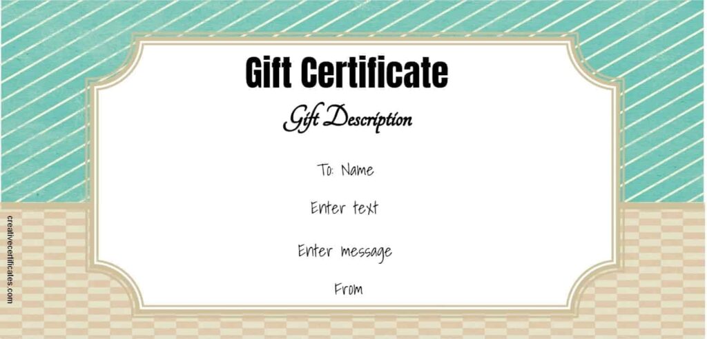 Gift Certificate Templates Free Printable Printable Word Searches