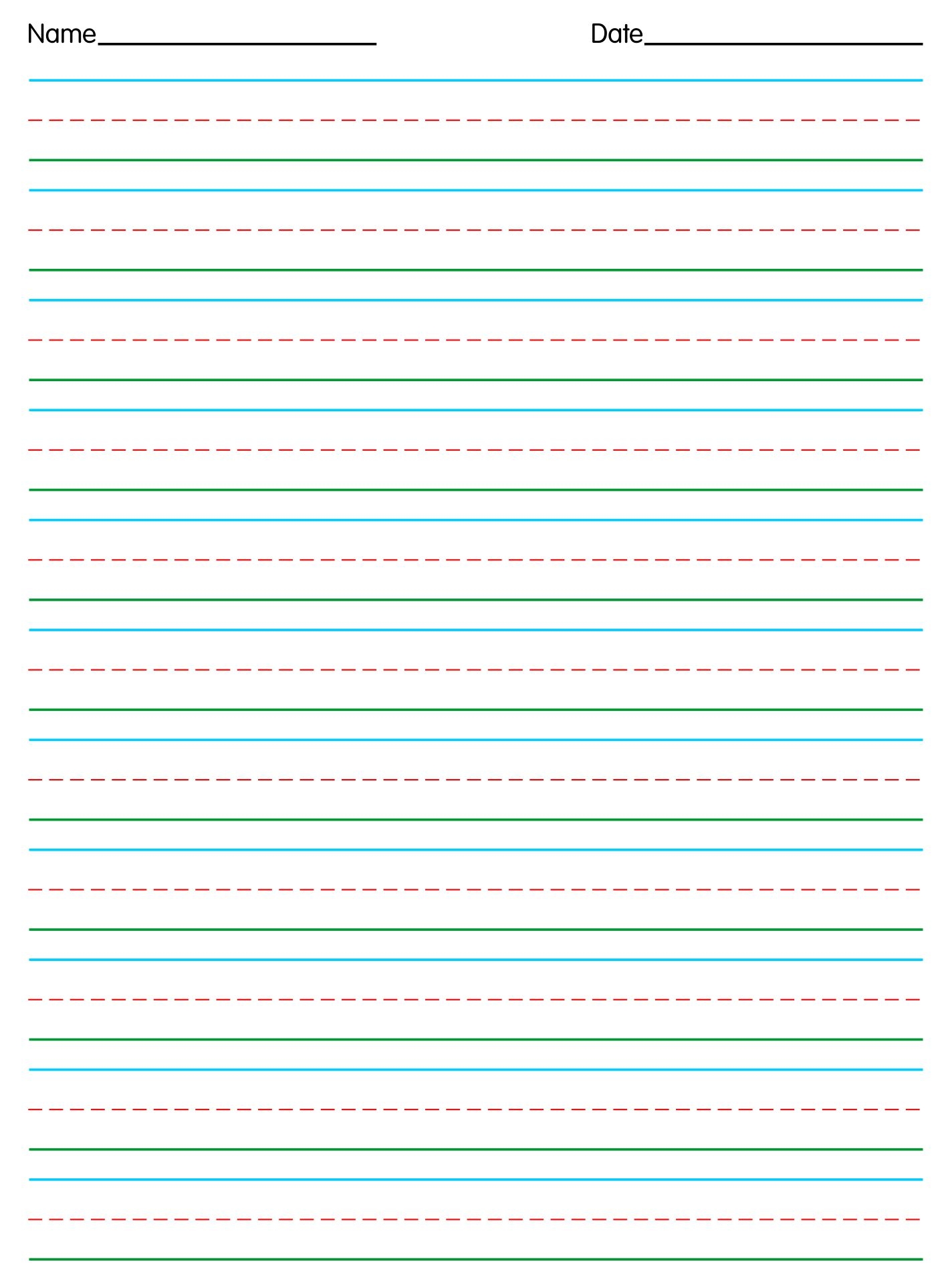 Handwriting Paper 10 Free PDF Printables Printablee