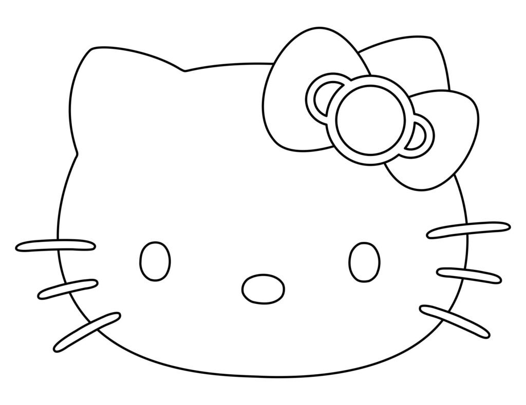 Hello Kitty Face Template Printable