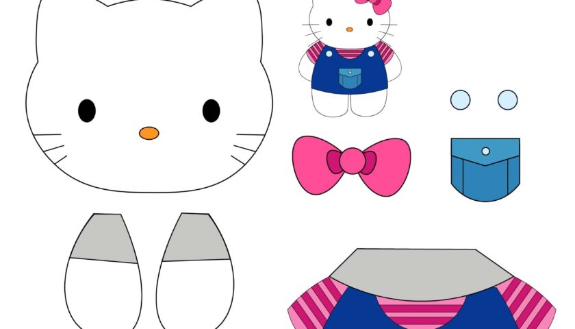 Hello Kitty Paper Crafts 10 Free PDF Printables Printablee