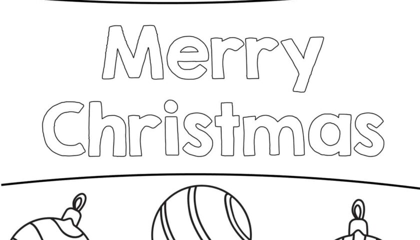 Holiday Printable Coloring Pages