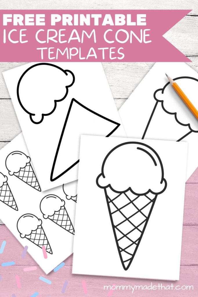 Ice Cream Printable Template