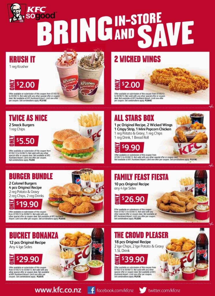 Kfc Coupon Printable