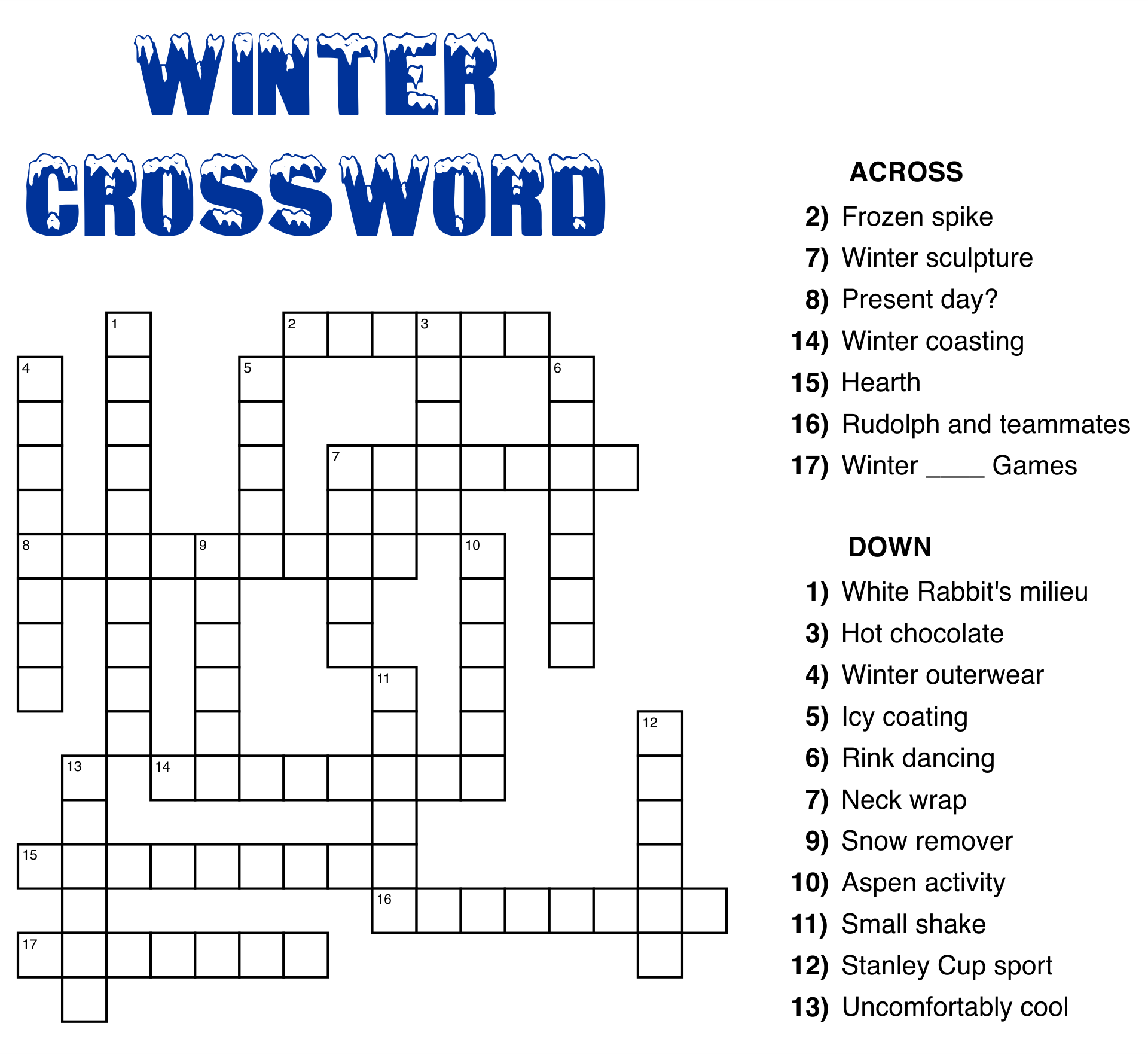 Large Print Easy Crossword Puzzles 10 Free PDF Printables Printablee