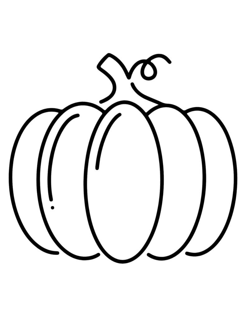 Large Printable Pumpkin Template