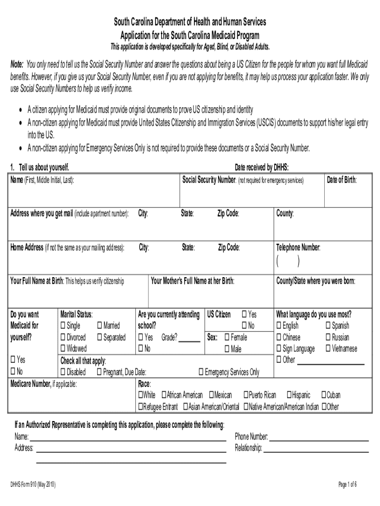 Medicaid Printable Application Form Printable Forms Free Online