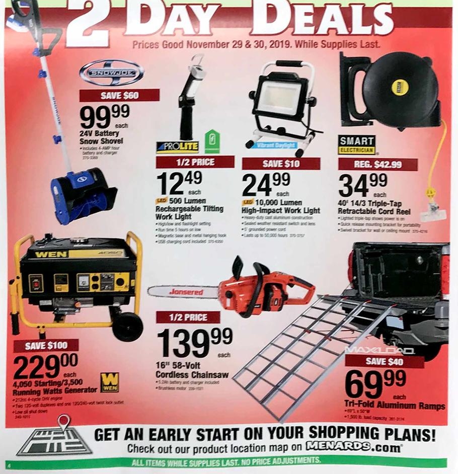 Menards Black Friday 2019 Ad Scans BuyVia