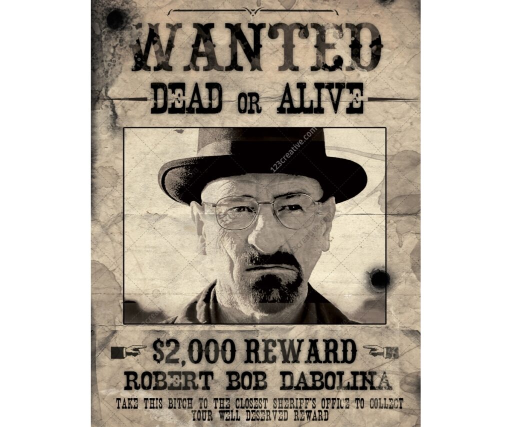 Most Wanted Poster Template Printable