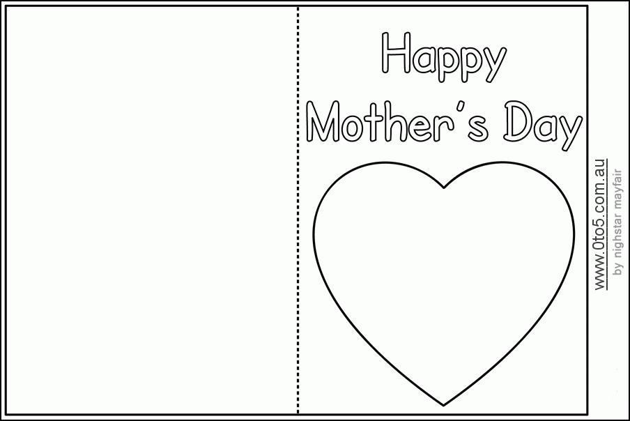 Mother s Day Card Template Free Printable