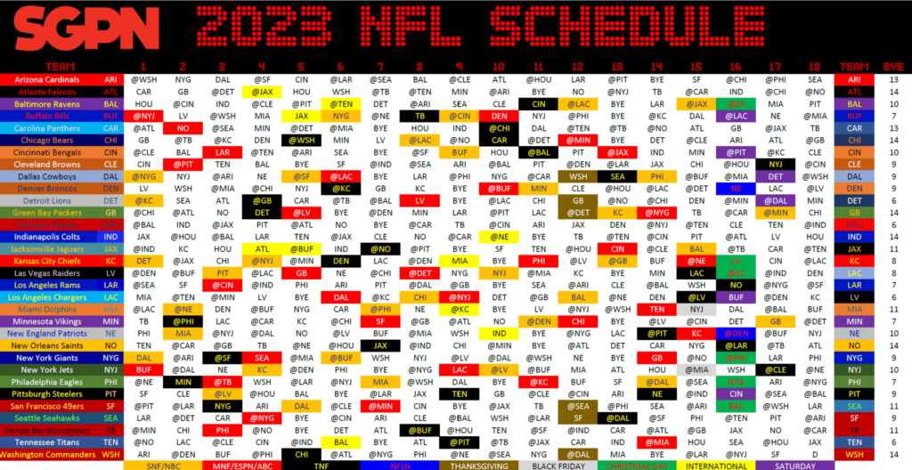 Nfl Schedule 2025 Season Release Jennifer Grants