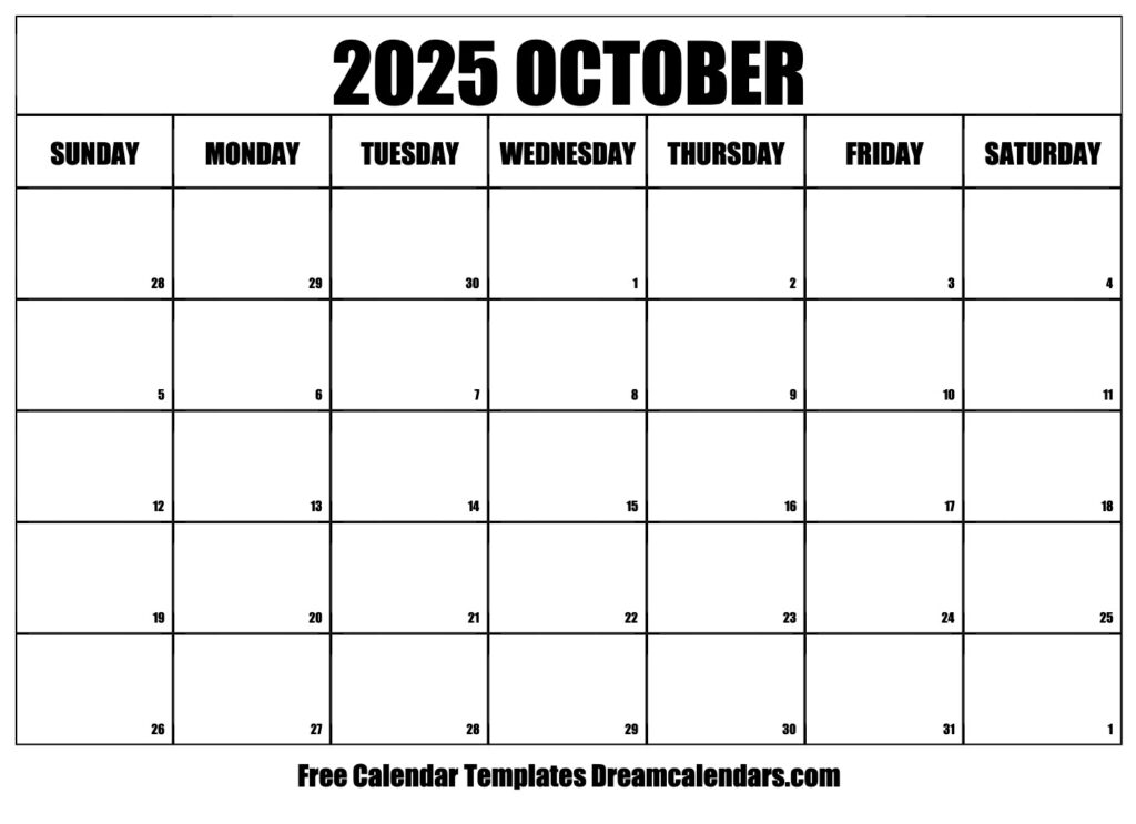 October 2025 Calendar UK A Comprehensive Guide To The Month s Events 