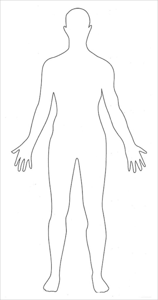 Outline Of Human Body Printable