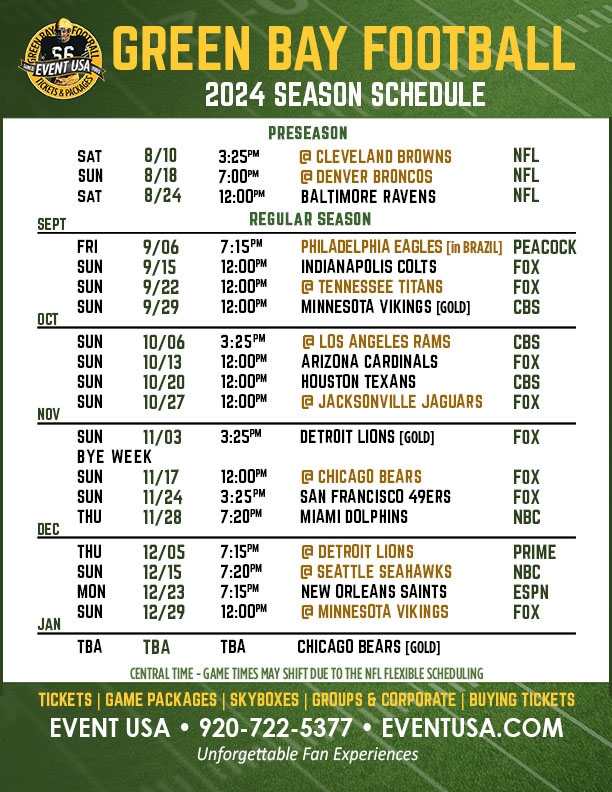 Packer Schedule 2025 Printable Your Ultimate Guide To The Season 