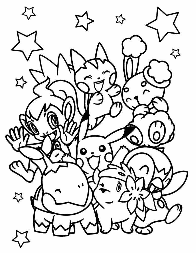 Pokemon Free To Color For Kids All Pokemon Coloring Pages Kids 