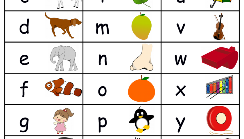 Printable Abc Alphabet Chart