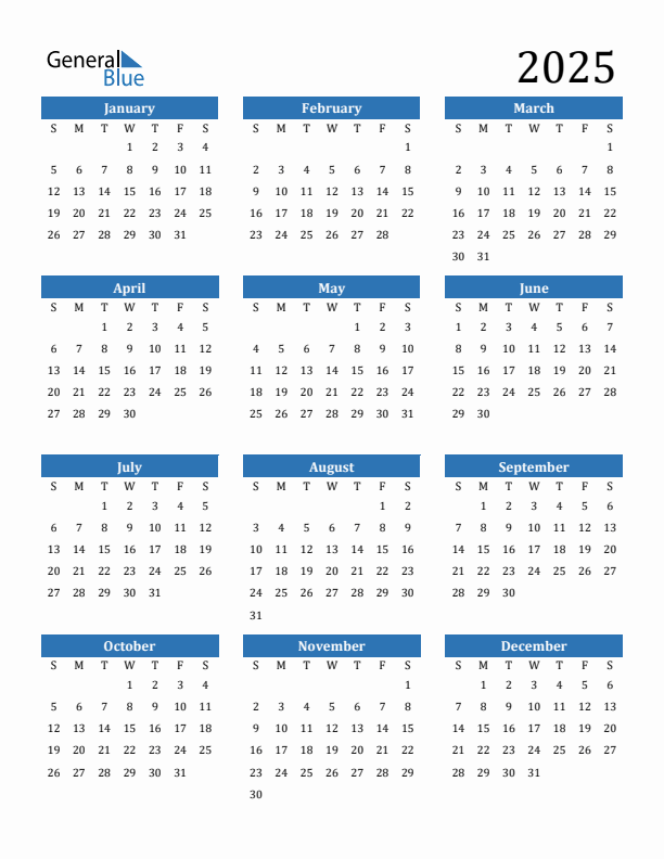 Printable Calendar 2025 Without Downloading Alyse Bertine