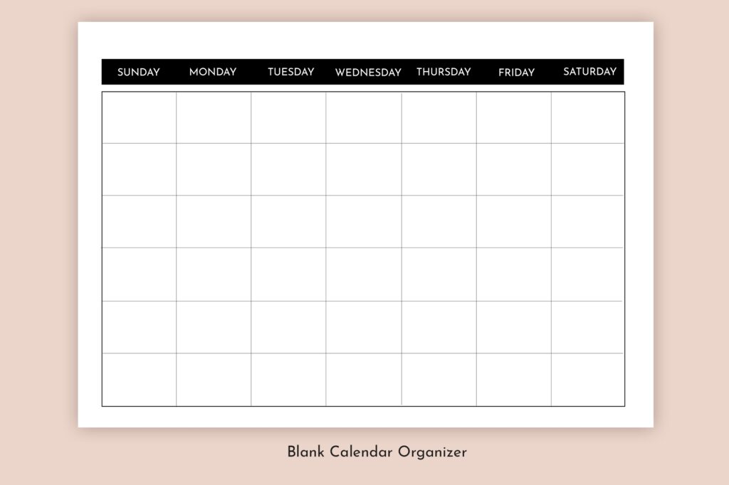 Printable Calendar Template Free