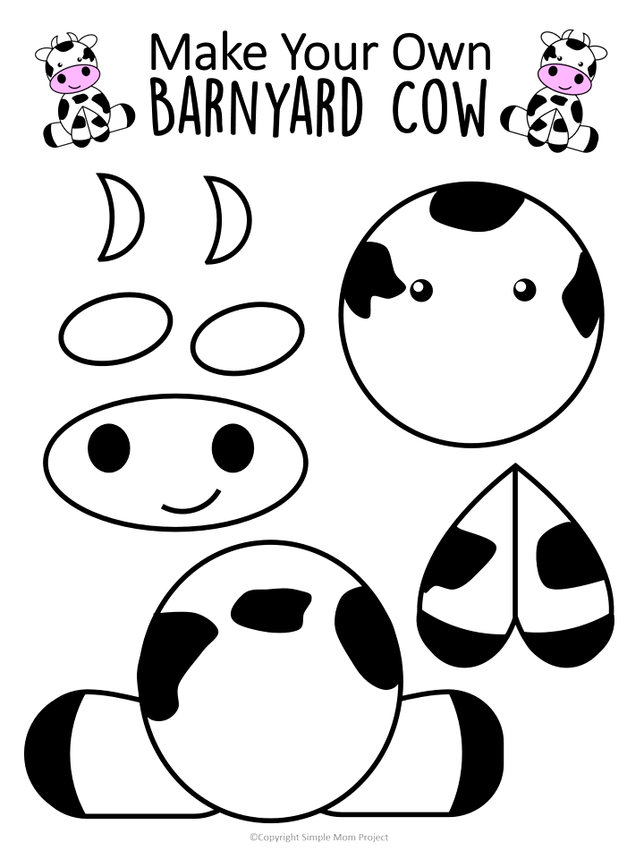 Printable Cow Template