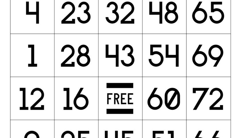 Printable Editable Bingo Cards