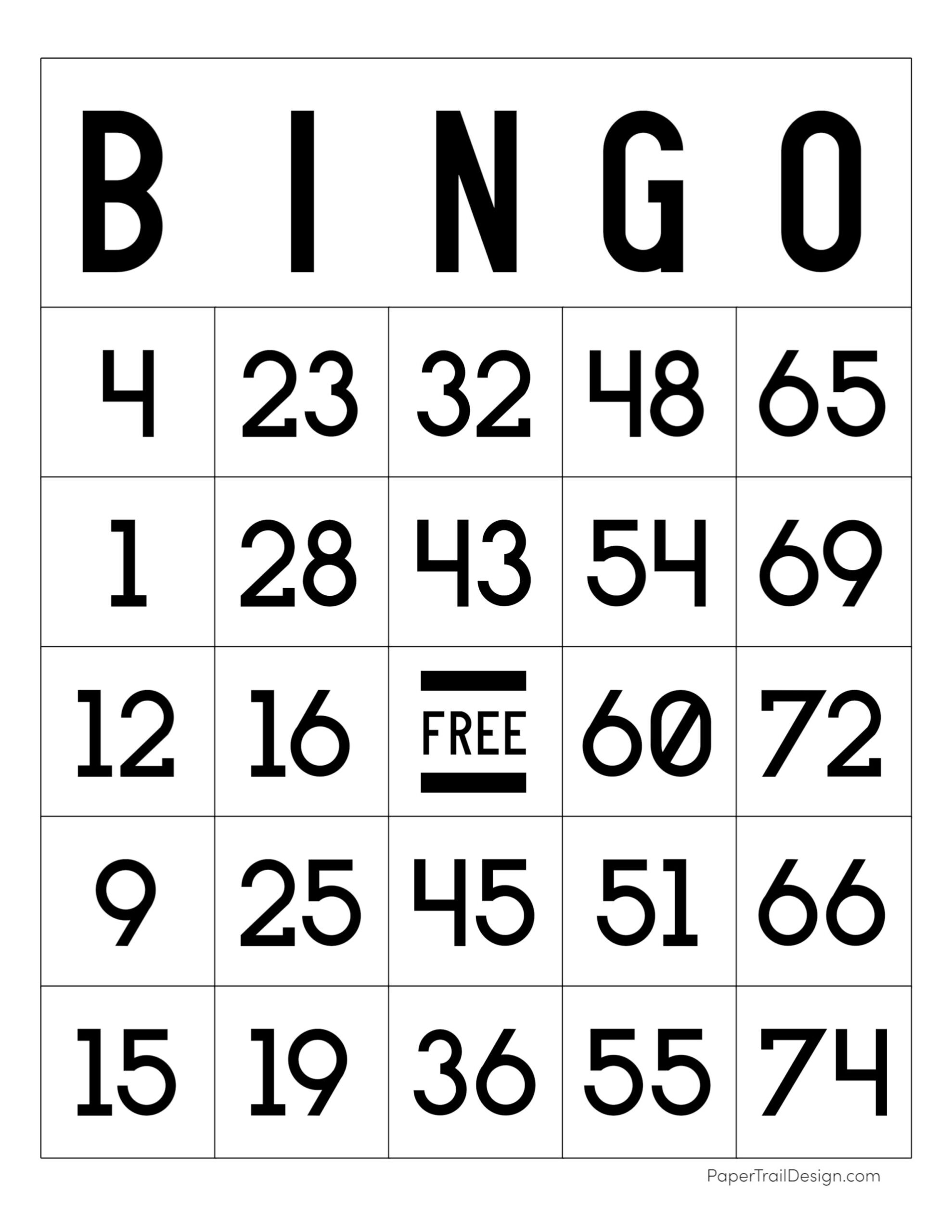 Printable Editable Bingo Cards