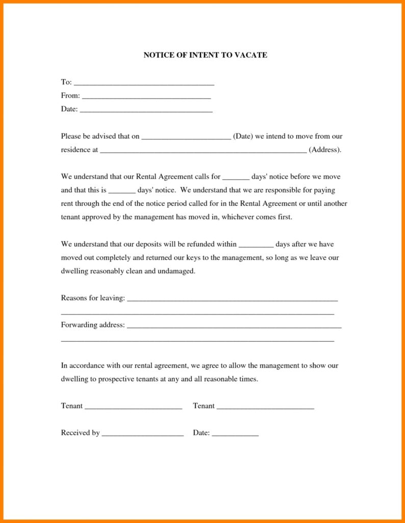 Printable Eviction Notice Template