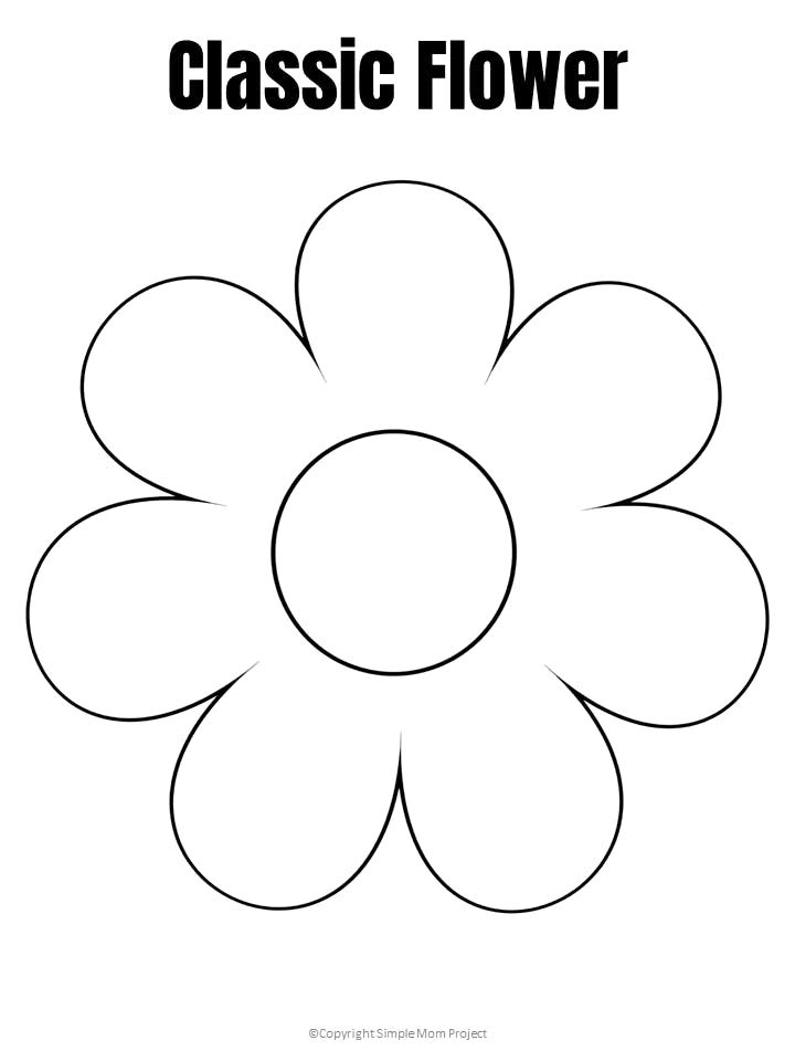 Printable Flower Templates For Kids