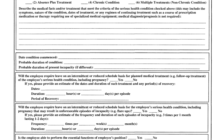 Printable Fmla Forms