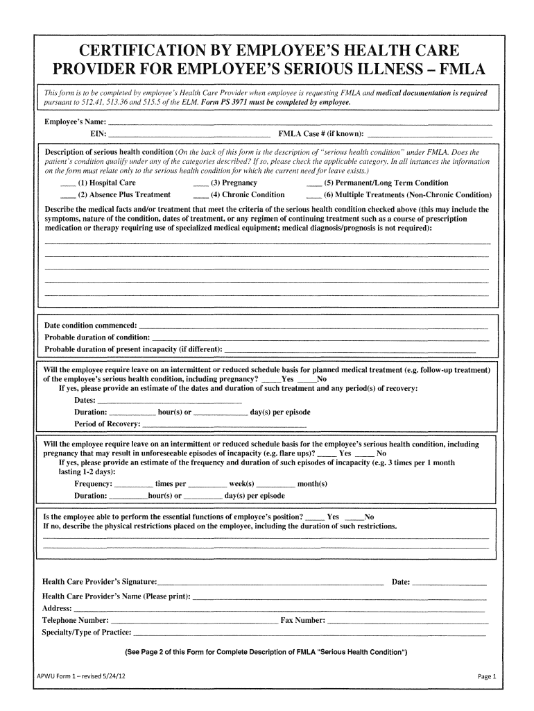 Printable Fmla Forms