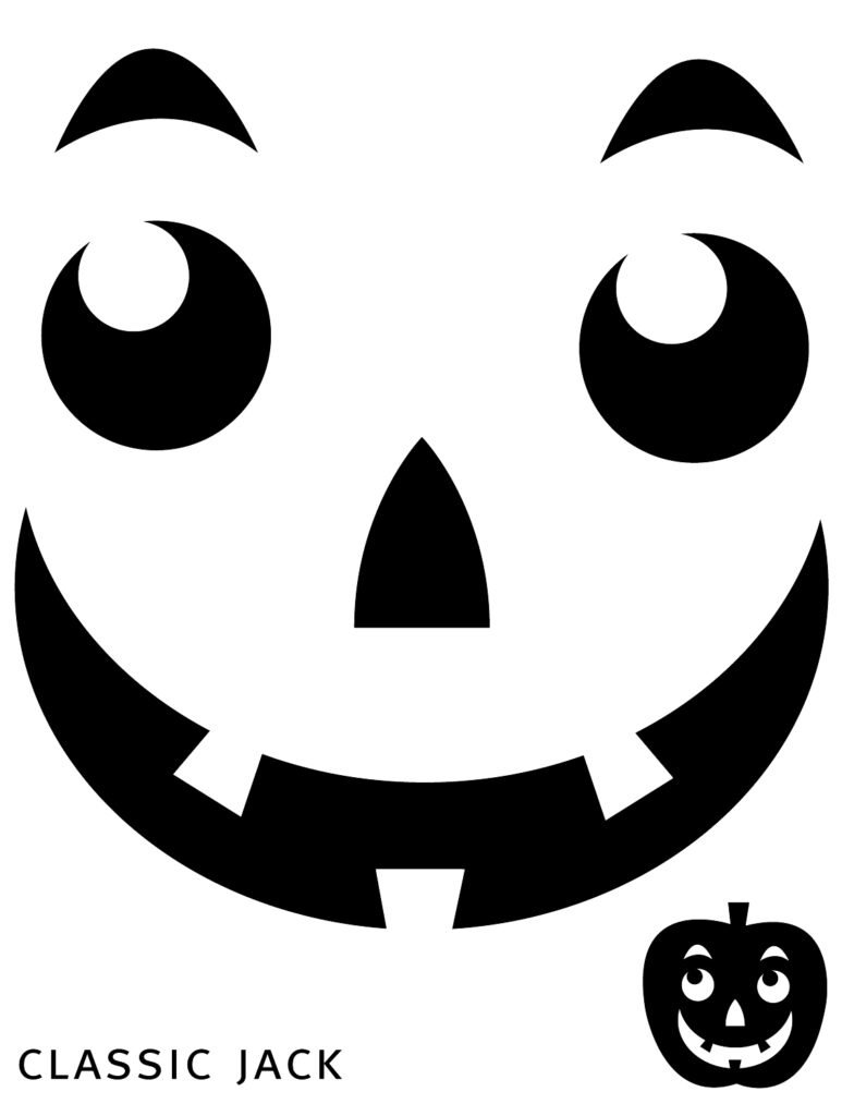 Printable Jack O Lantern Face