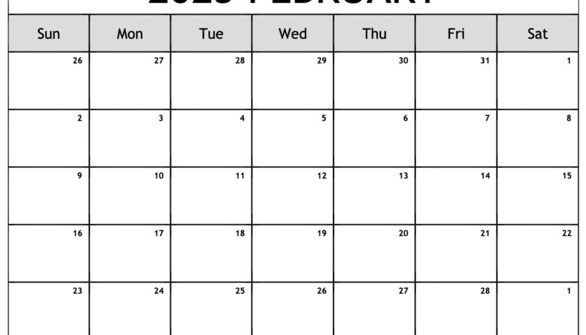 Printable Monthly Calendar February 2025 A Comprehensive Guide