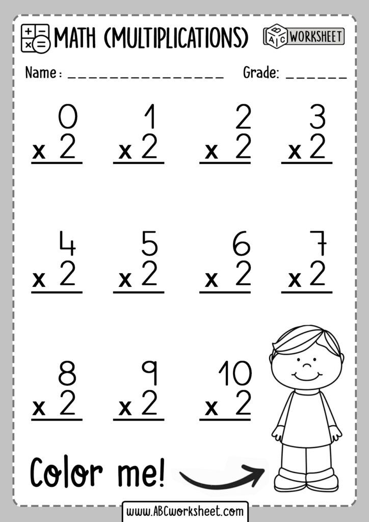 Printable Multiplication Worksheets Free