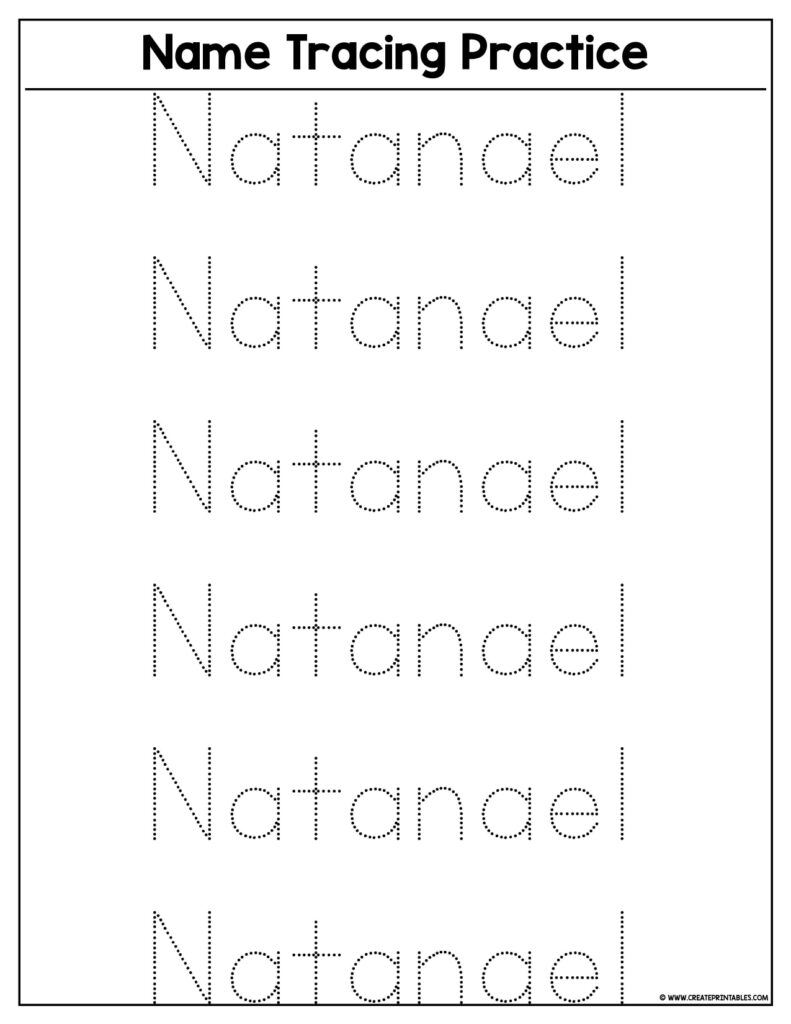 Printable Name Tracing Worksheets