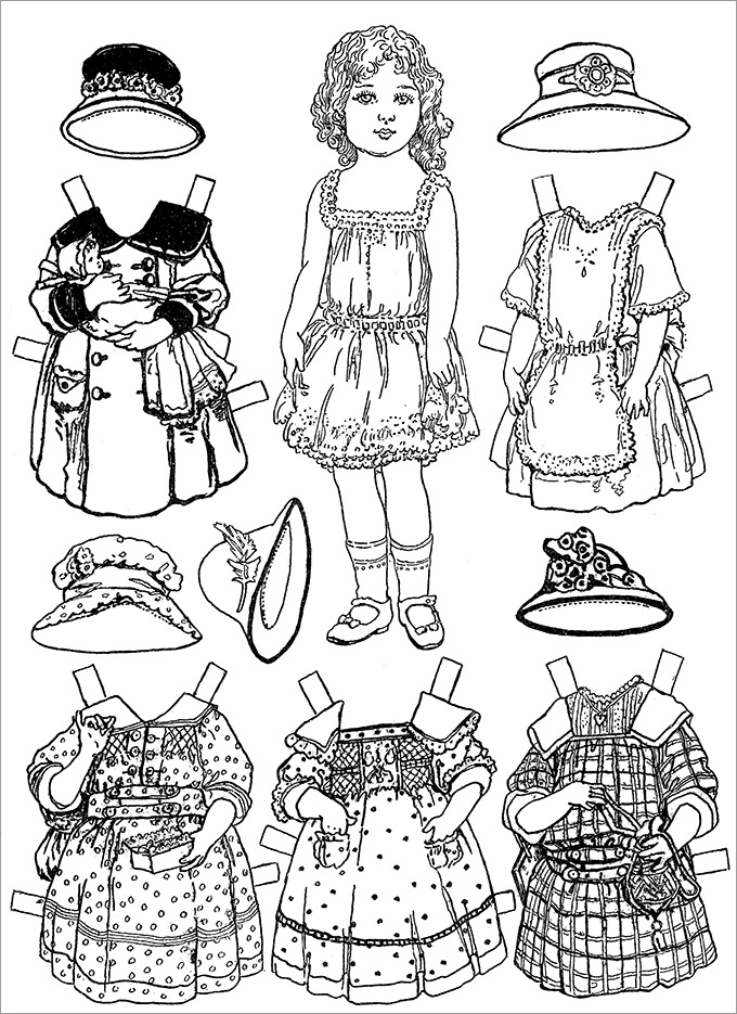 Printable Paper Doll Template