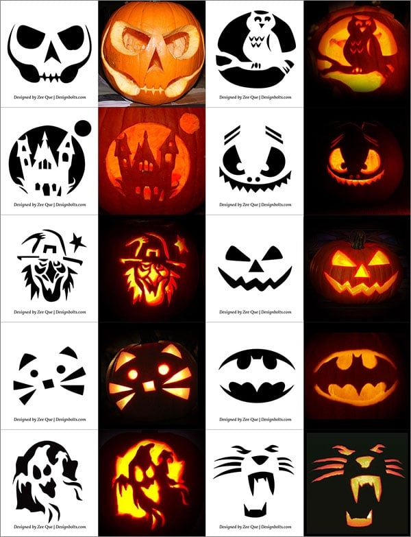 Printable Pumpkin Patterns Carving