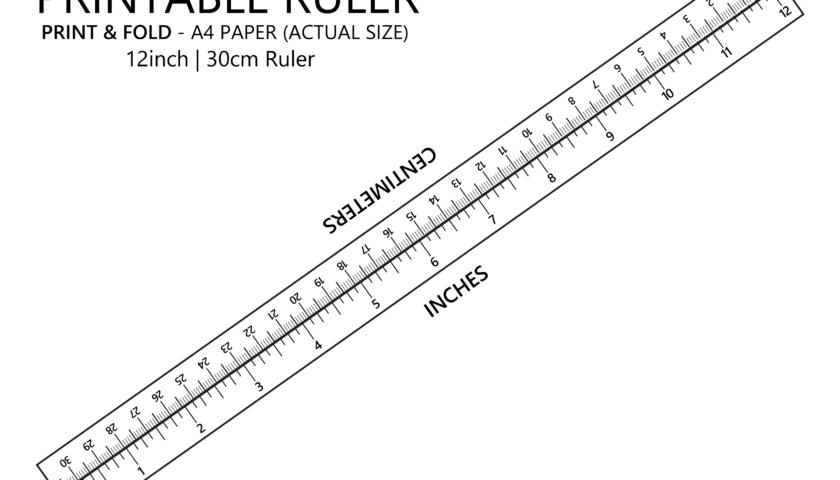 Printable Ruler Inches And Centimeters Actual Size