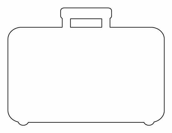 Printable Suitcase Template