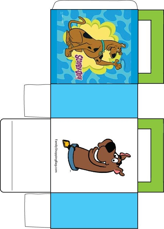 Printable Template Scooby Snacks Box