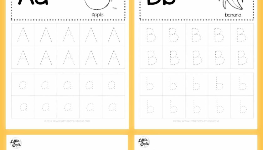 Printable Tracing Alphabet Letters A To Z