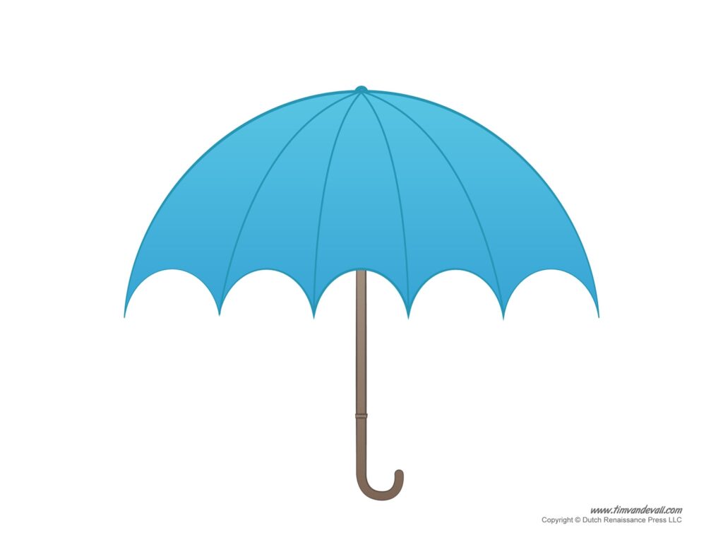 Printable Umbrella Pattern