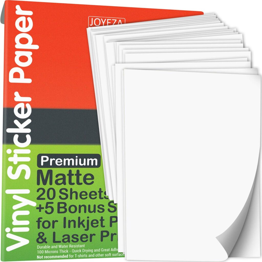 Printable Vinyl Sticker Paper For Inkjet Printer