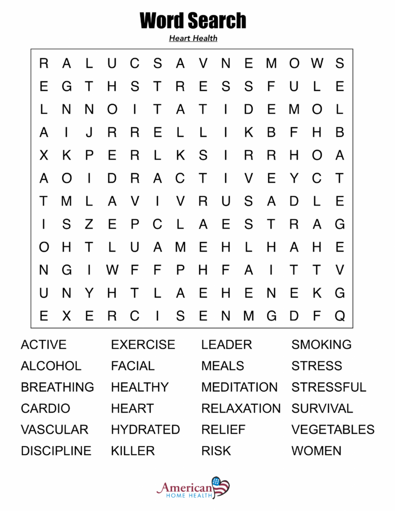 Printable Word Searches For Adults Large Print Word Search Printable