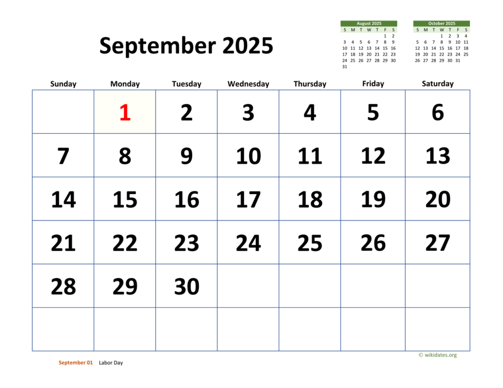 September 2025 Calendar Printable PDF A Comprehensive Guide Calendar 